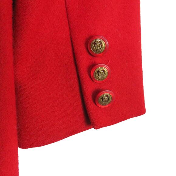 Vintage Pendleton Wool Red Blazer Jacket with Gold Buttons Size Medium - Picture 7 of 7